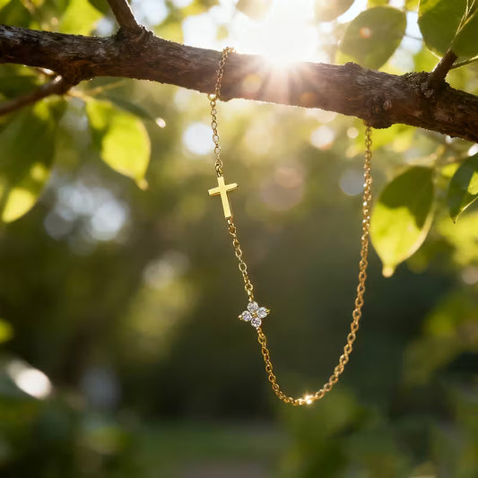 Minimalist Cross Stainless Steel Bracelet