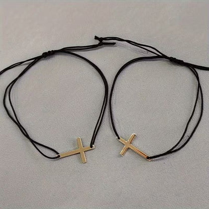 Cross Woven Bracelet set