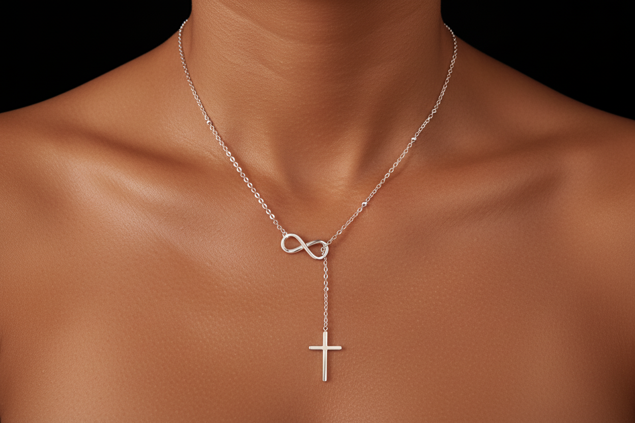 Endless Faith Infinity Cross Necklace