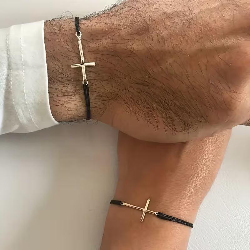 Cross Woven Bracelet set