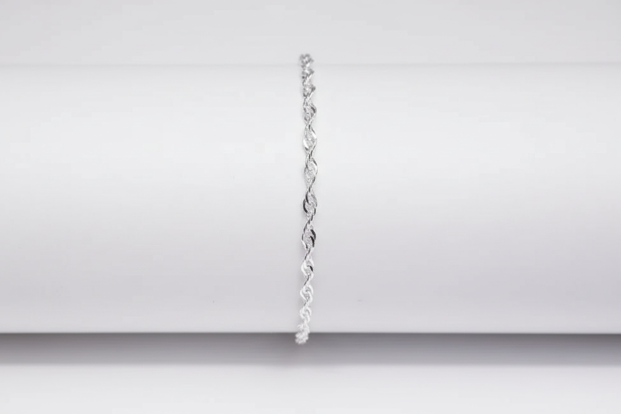 Dual Layer Twist Luxe Anklet