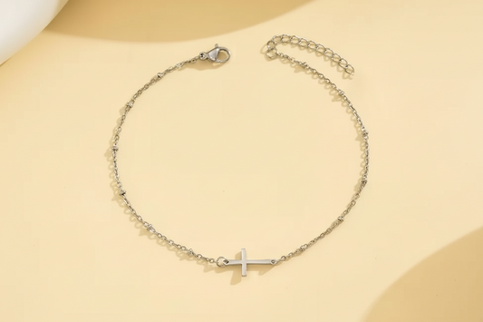 Grace Cross Anklet
