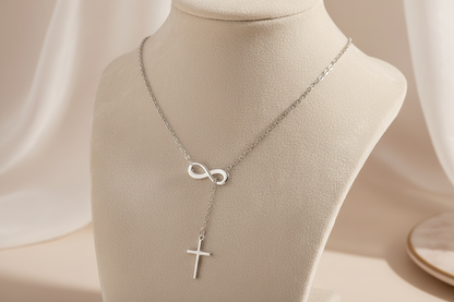 Endless Faith Infinity Cross Necklace