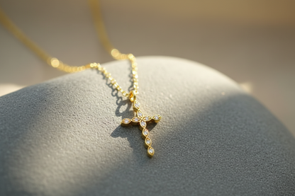 Grace Cross Crystal Necklace