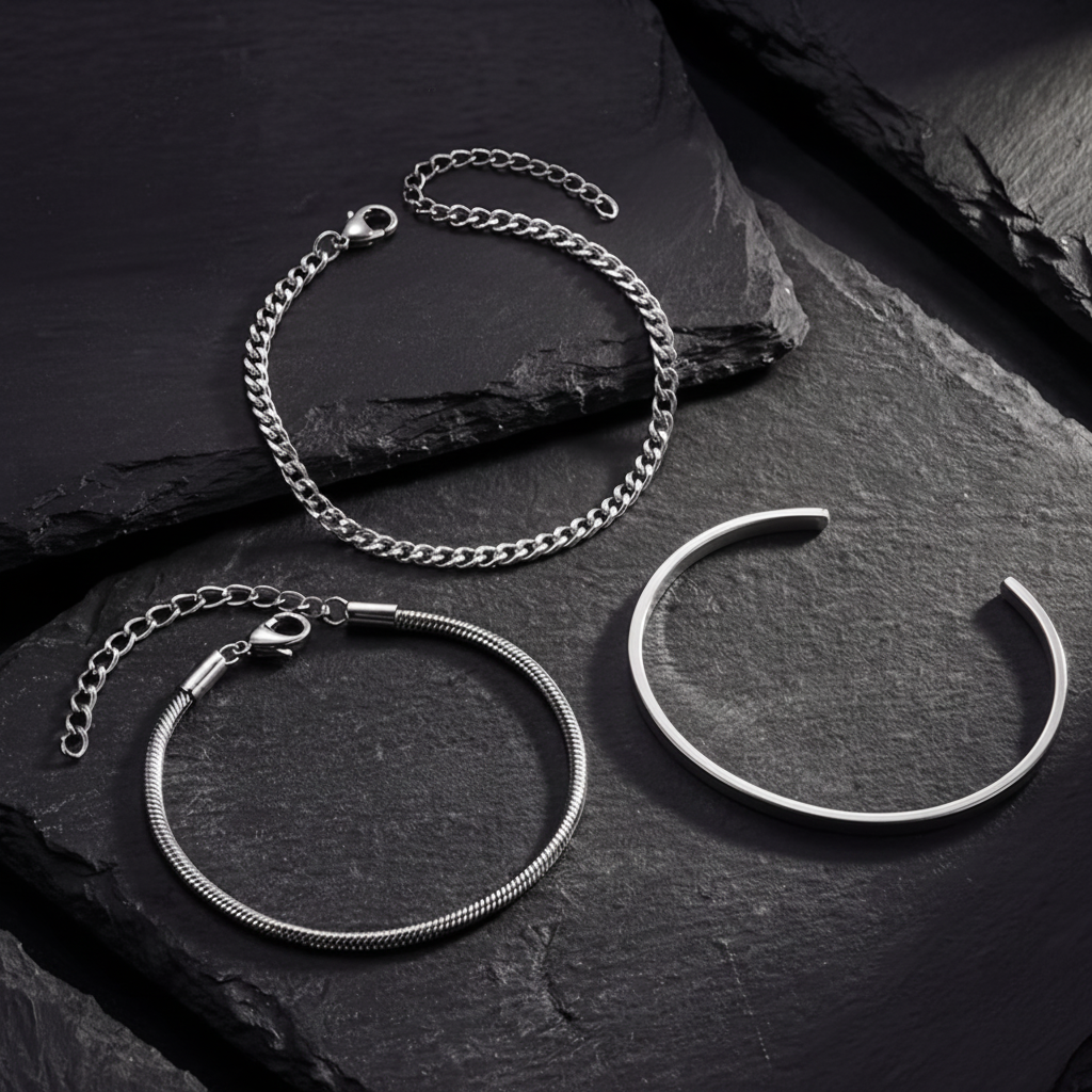 The Sovereign Stack Bracelet Set (3 Piece Men’s Bracelet Set)