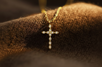 Grace Cross Crystal Necklace