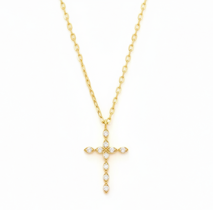 Grace Cross Crystal Necklace